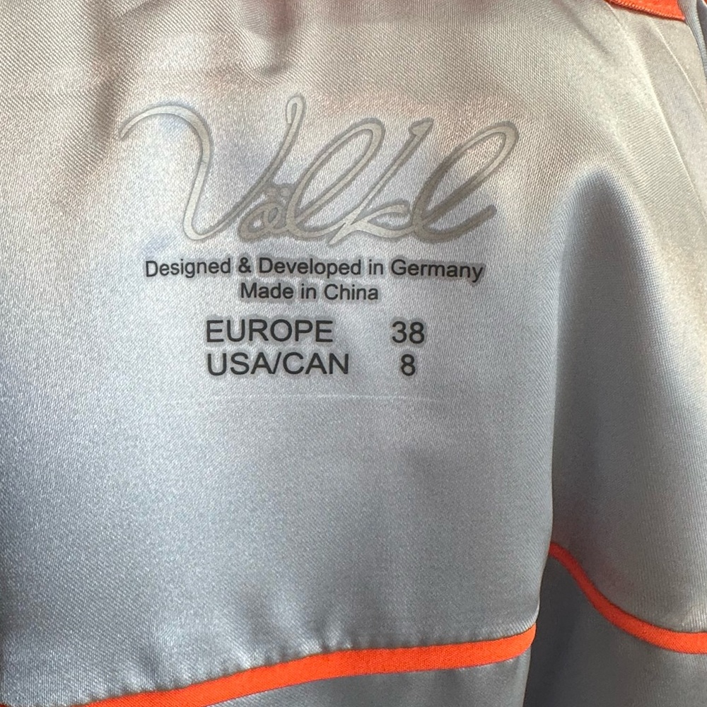 Volkl Orange Ski Coat Nwot Sz 8 - image 2
